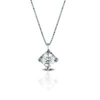 Collana Cianfrone Gioielli Donna Punto luce in Oro bianco Diamante 0.08 Ct COOR-36-198 - COOR-36-198
